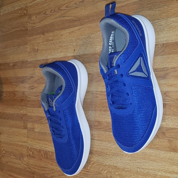 Reebok Quick Motion Running Shoe Cobalt Blue Gray White 9 nwob - Picture 2 of 12